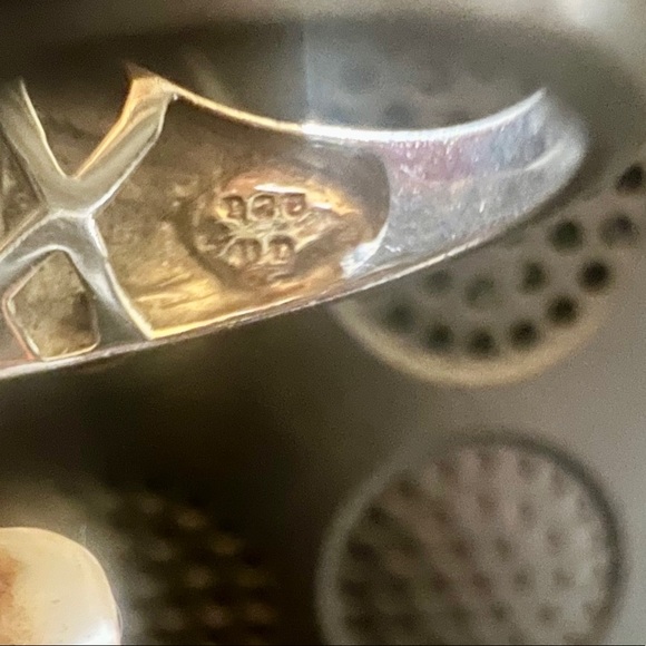 One carat diamond in silver - Picture 4 of 4